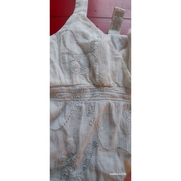 Metallic Embroidered  Tank  M Fairy WHIMSY - Picture 5 of 7